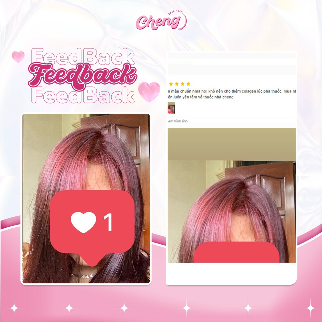 Thuốc Nhuộm Tóc Màu ĐỎ RƯỢU VANG Không Tẩy | Chenglovehair, Chenglovehairs