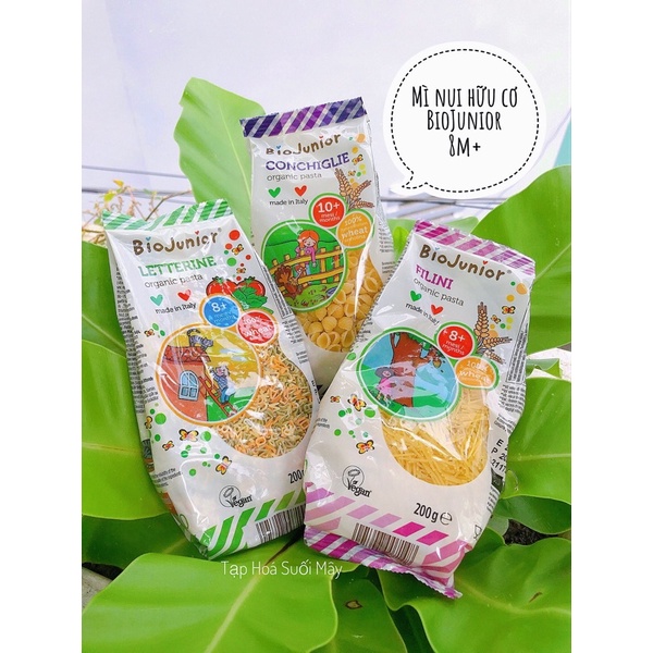 NUI MÌ ĂN DẶM HỮU CƠ BIO JUNIOR CHO BÉ