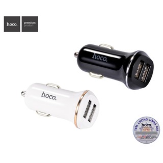 Cốc Sạc Nhanh ôtô 2 Cổng USB Hoco Z1 [CHÍNH HÃNG]