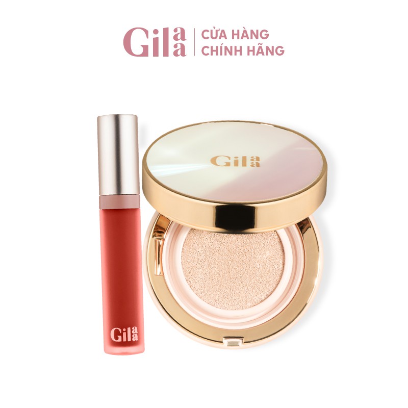 Combo Phấn nước Gilaa Long Wear DD Cushion & Lip Cream | BigBuy360 - bigbuy360.vn