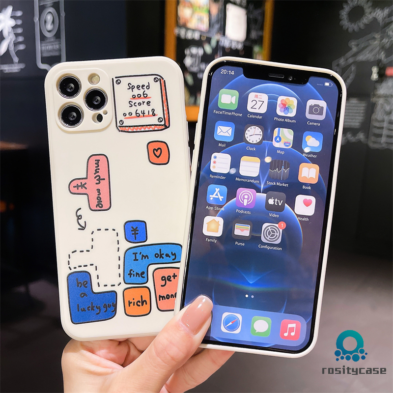 Ốp Lưng Mềm Hình Máy Chơi Game Tetris Cho Oppo A7 A3S A5 A54 2020 A5S A15 A93 A94 A53 2020 A12 A92 A31 A9 2020 Z 4 Lite Reno 5 5f Find X3Lite A15S F17 F19 Pro A33 2020 A11K A12S A11 A1K A52 A7 A32 A12E A72 A53S C15 C12 C11