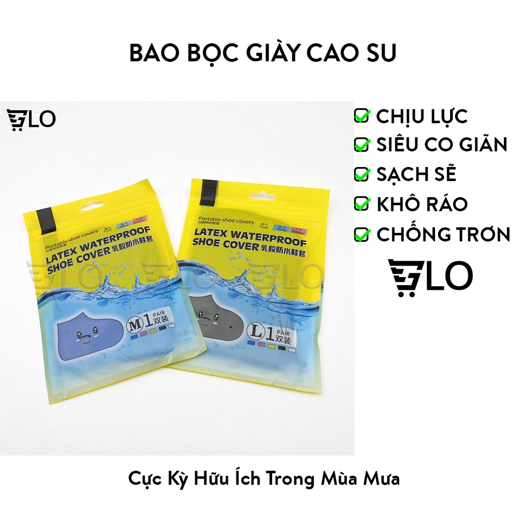 Bao Bọc Giày Cao Su Đi Mưa Siêu Co Giãn