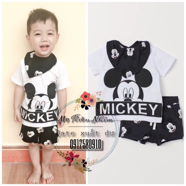 Set mickey hm kèm yếm