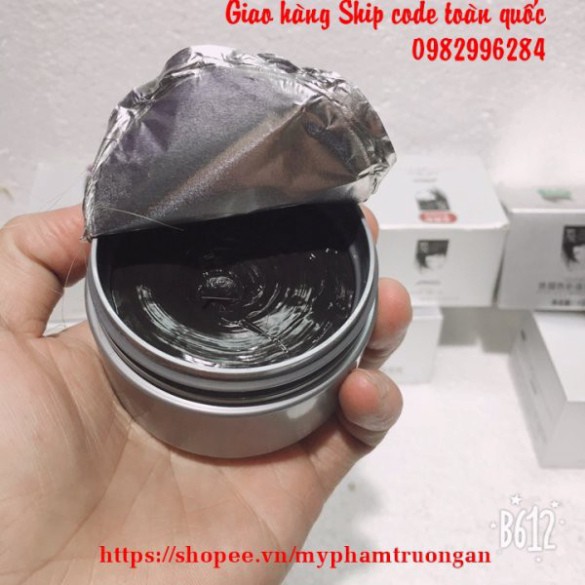 Sáp vuốt tóc màu đen ASH MUD phủ bạc Ycam kết đẹp