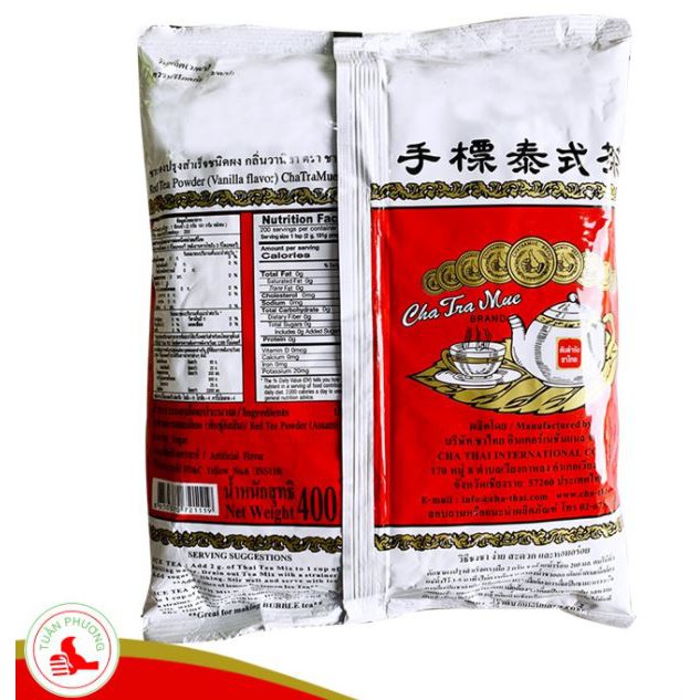 Trà thái đỏ Thailand 400g, dùng để pha trà thái , nguyên liệu pha trà sữa