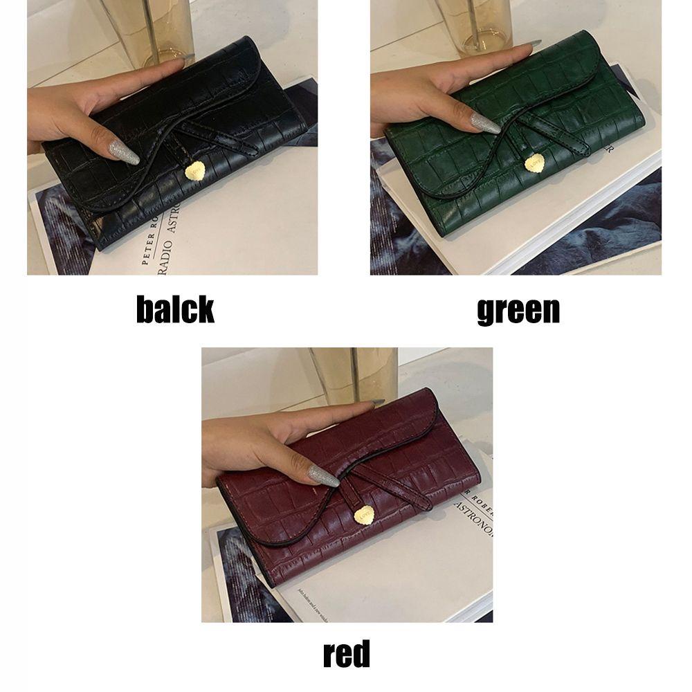 MIHAN1 Ví Cầm Tay Dáng Dài Nhiều Ngăn Thiết Kế Đơn Giản