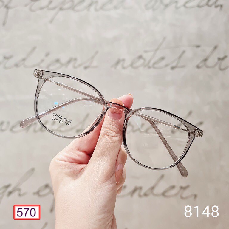 Mắt Kính Gọng Cận Cao Cấp 570 Lyly 8148 Form Tròn Siêu Đẹp - Hazo
