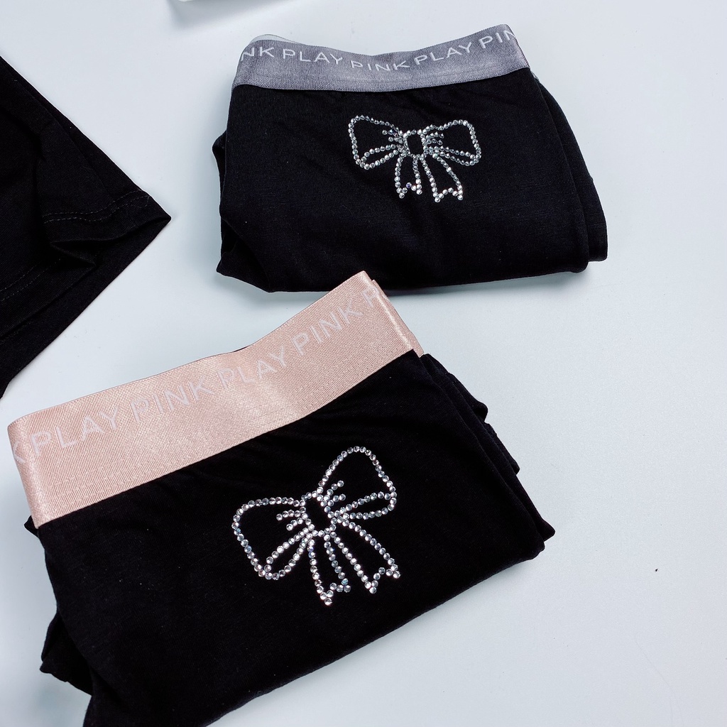 Quần Lót Đôi - Quần Lót Nữ Nam Cotton Su Cao Cấp Hình Nơ  S96 &amp; S93