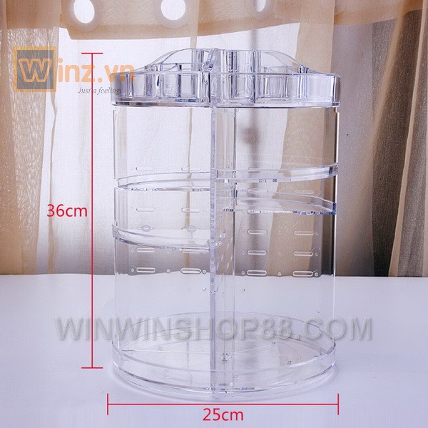 KỆ MỸ PHẨM TRỤ XOAY 360 ĐỘ (A1001)