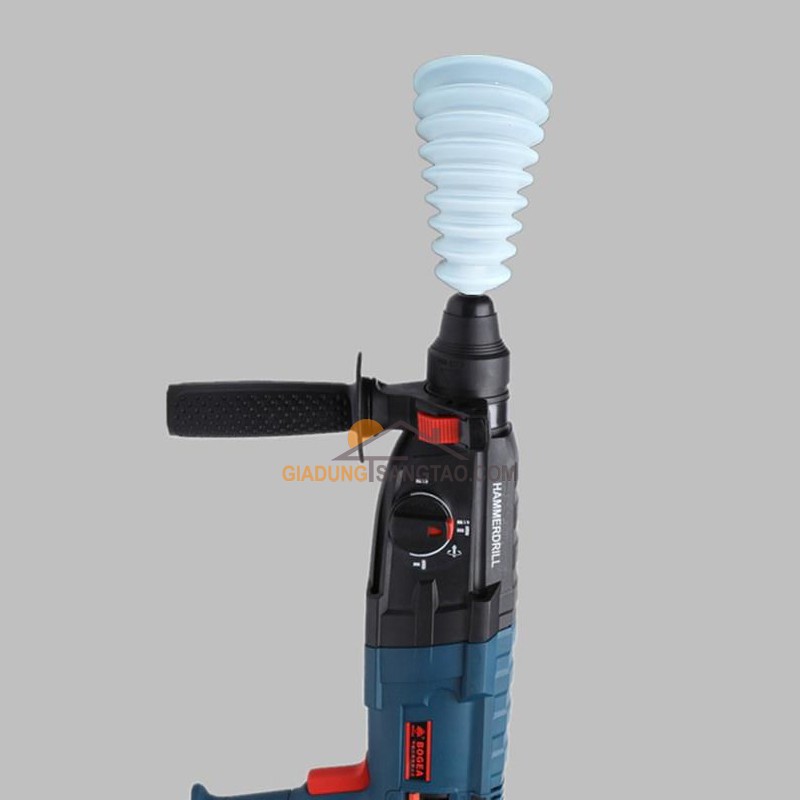 Dụng cụ chắn bụi máy khoan bê tông màu trắng