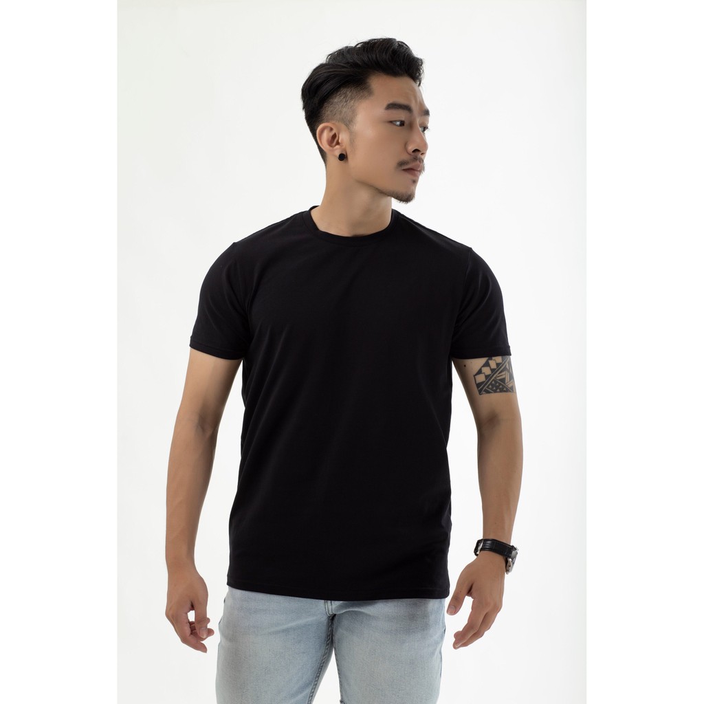 Áo thun trơn basic nam 100% cotton