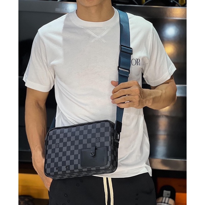 💥CHUẨN 1:1💥Túi L.V. đeo chéo vai FULLBOX_Túi đeo L.V. da thật nhập khẩu_Túi hộp L.V. hàng xuất khẩu