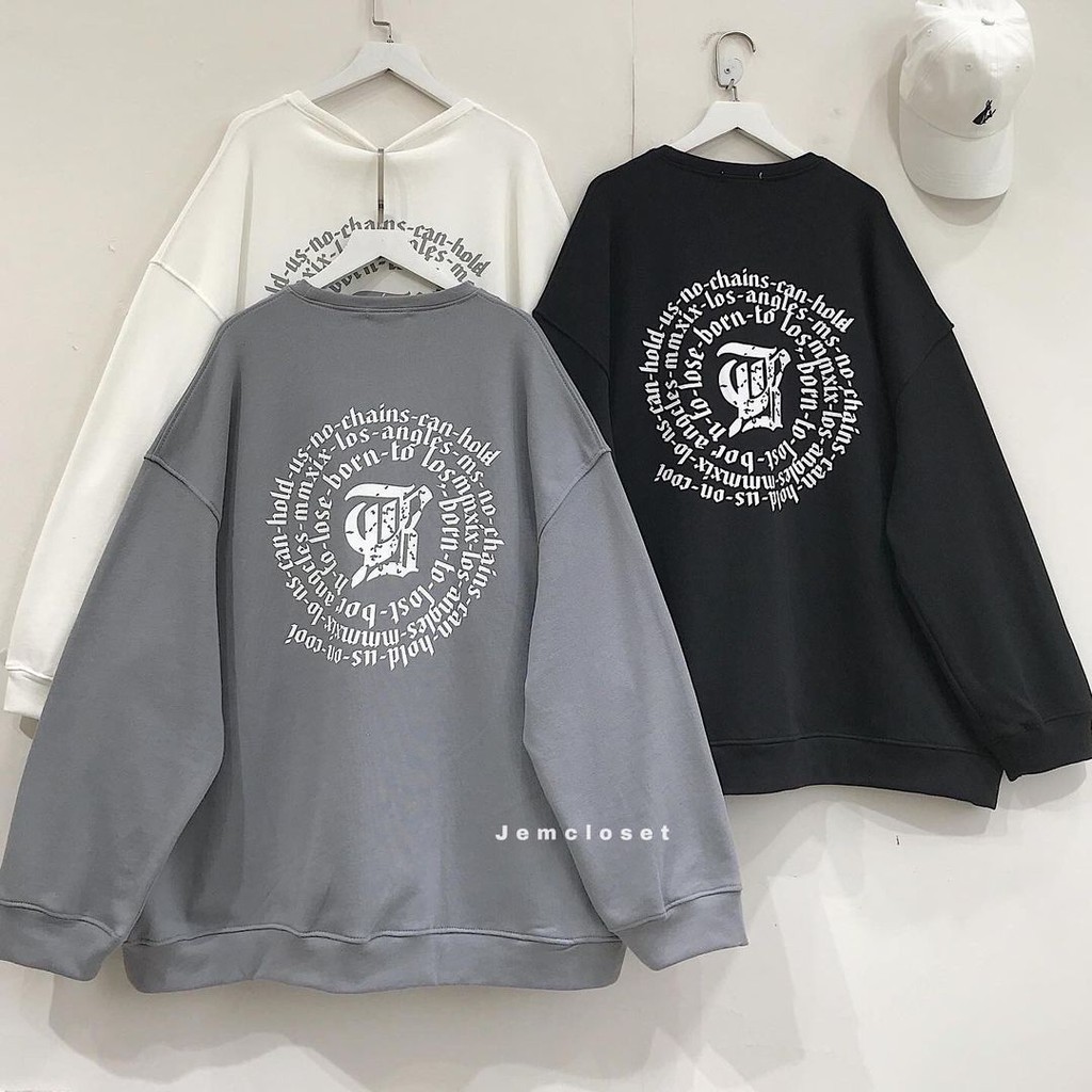 Áo Hoodie Tay Dài Dáng Rộng In Chữ Phong Cách Hàn Quốc Dễ Thương Cho Nữ BERE 3 Màu Đen Trắng Xám -10017 | BigBuy360 - bigbuy360.vn