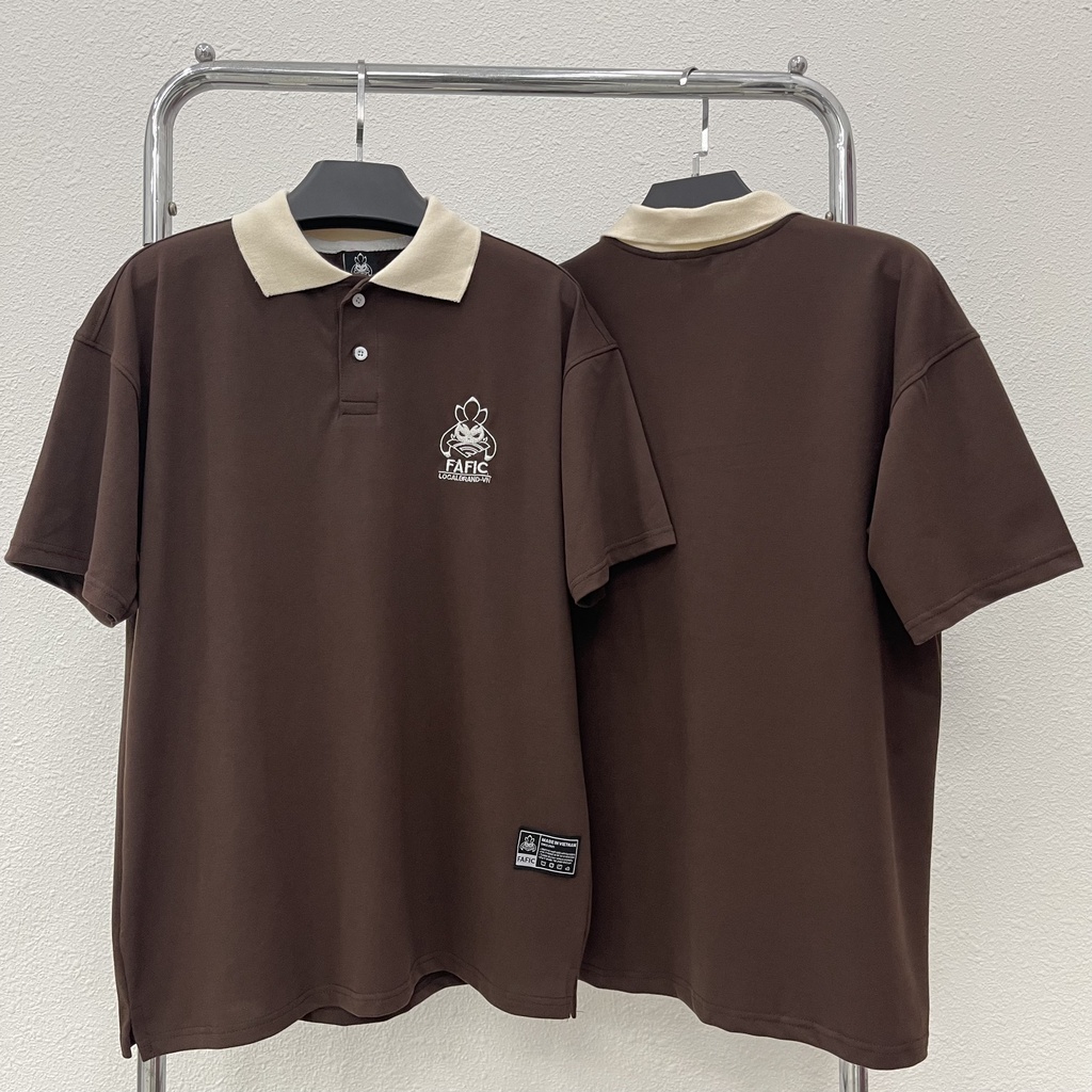 Áo thun polo FAFIC BASIC SS1 phông tay lỡ nam nữ form rộng Local Brand