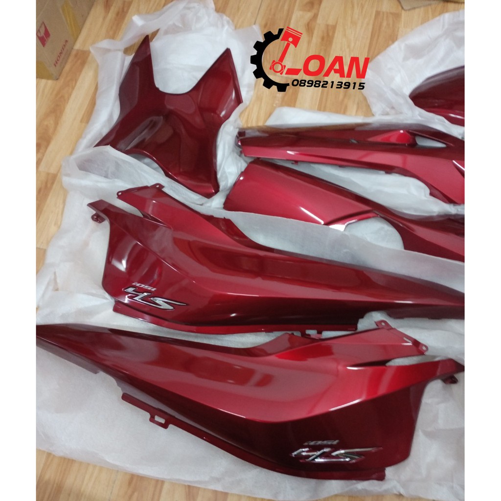DÀN ÁO SH 150i MÀU ĐỎ ĐÔ HÀNG ZIN HONDA