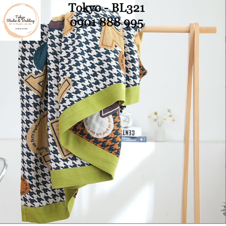 S44_Chăn Xô Organic Cotton Dòng Cao Cấp