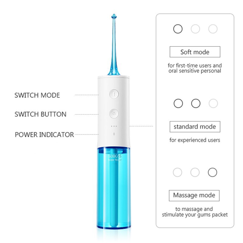 Máy tăm nước Xiaomi Soocas W3 Pro Xịt vệ sinh răng miệng Xiaomi Soocas W3