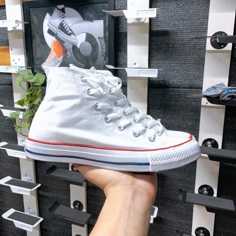 Giày Converse classic cao cổ vải trắng CCVT09