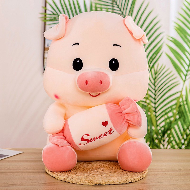THÚ BÔNG HEO ÔM KẸO SIÊU ĐÁNG YÊU ĐỦ SIZE