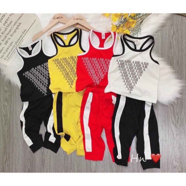 Xả  Bộ sát nách chữ AB cho bé gái