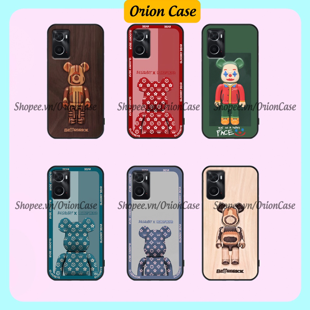 Ốp lưng Oppo A36 - A76 in hình bearbrick 3D thời trang, cá tính. ốp chống sốc, bền đẹp