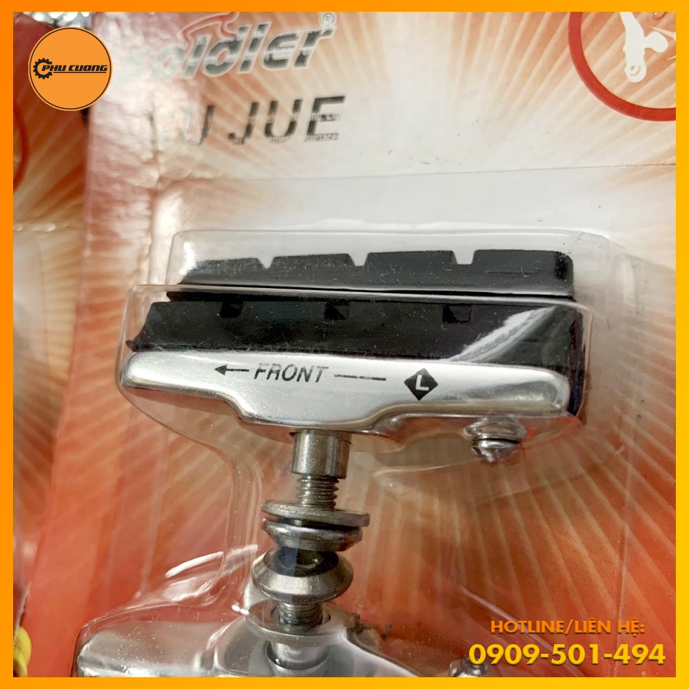 Má Phanh MTB-V Soldier Cao Cấp Cho Xe Đạp Leo Núi, Xe Đạp Road - Thiết Kế Gọn &amp; Bền Chắc [ Tặng Kèm Gôm Dự Phòng ]