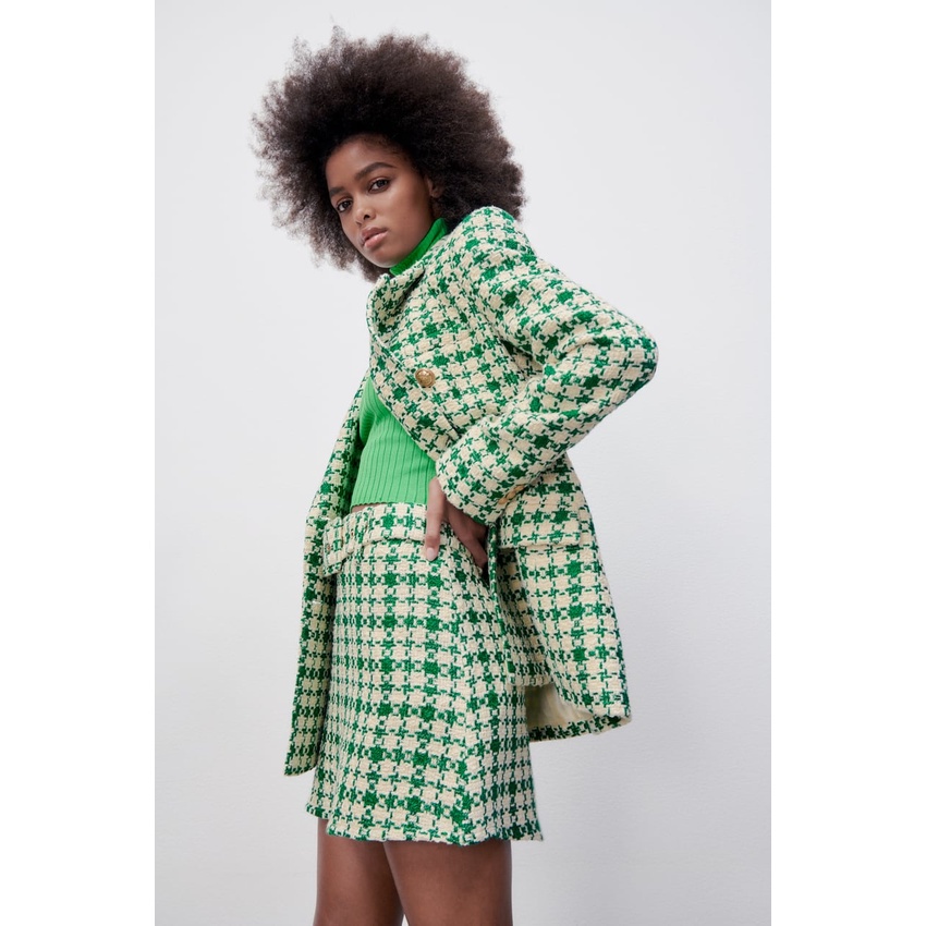 Áo Zara vest hoặc chân váy dạ tweed BAV1TWG4085N9 Hot