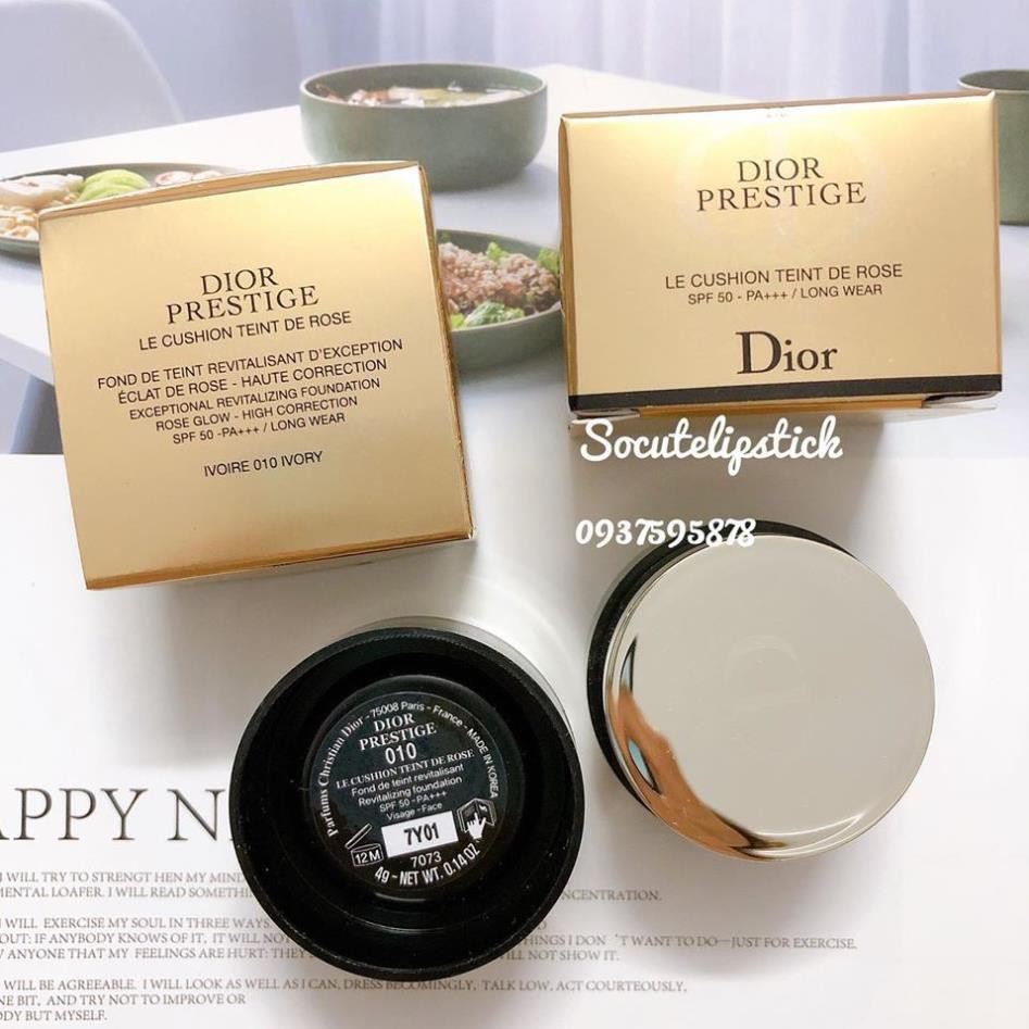 Phấn Nước Cushion Cao Cấp Diior Prestige Le Cushion Teint De Rose SPF50 Minisize 4gr