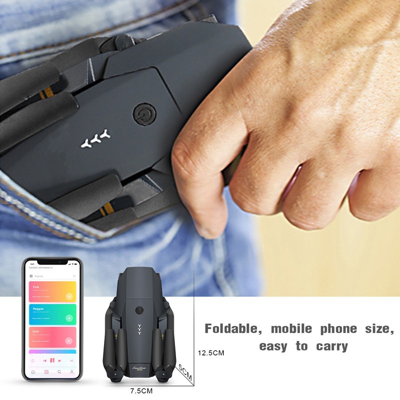 Flycam chất lượng hình ảnh 4K - Máy bay điều khiển từ xa EBO E58 Drone X Pro