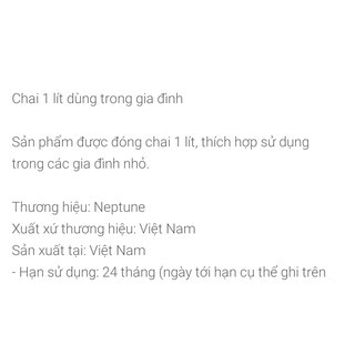 DẦU ĂN NEPTUNE GOLD CHAI 1L