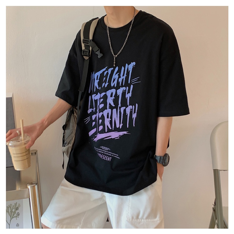 Áo Thun Tay Ngắn Dáng Rộng Thiết Kế Mới Có Size Lớn S-8Xl Thời Trang Mùa Hè Dành Cho Cặp Đôi