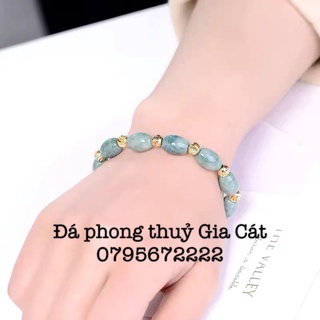 Vòng tay lu thống lam ngọc sáng có kiểm định