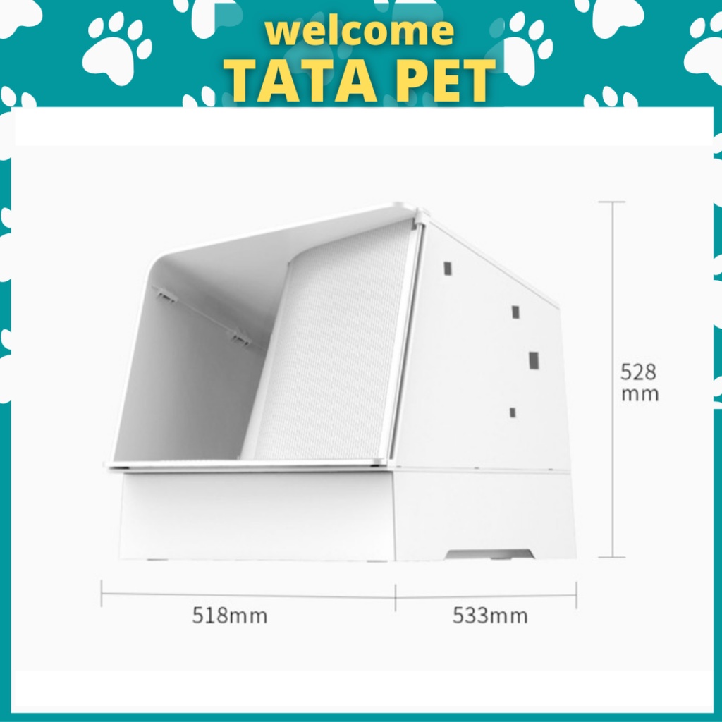 Petkit White Villa - Nhà vệ sinh cho mèo sang chảnh Thông Minh Cho Mèo TATAPET