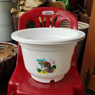 Chậu nhựa hoa văn A250 ( D = 22,5cm x cao 13cm) - Shop Chậu Cảnh