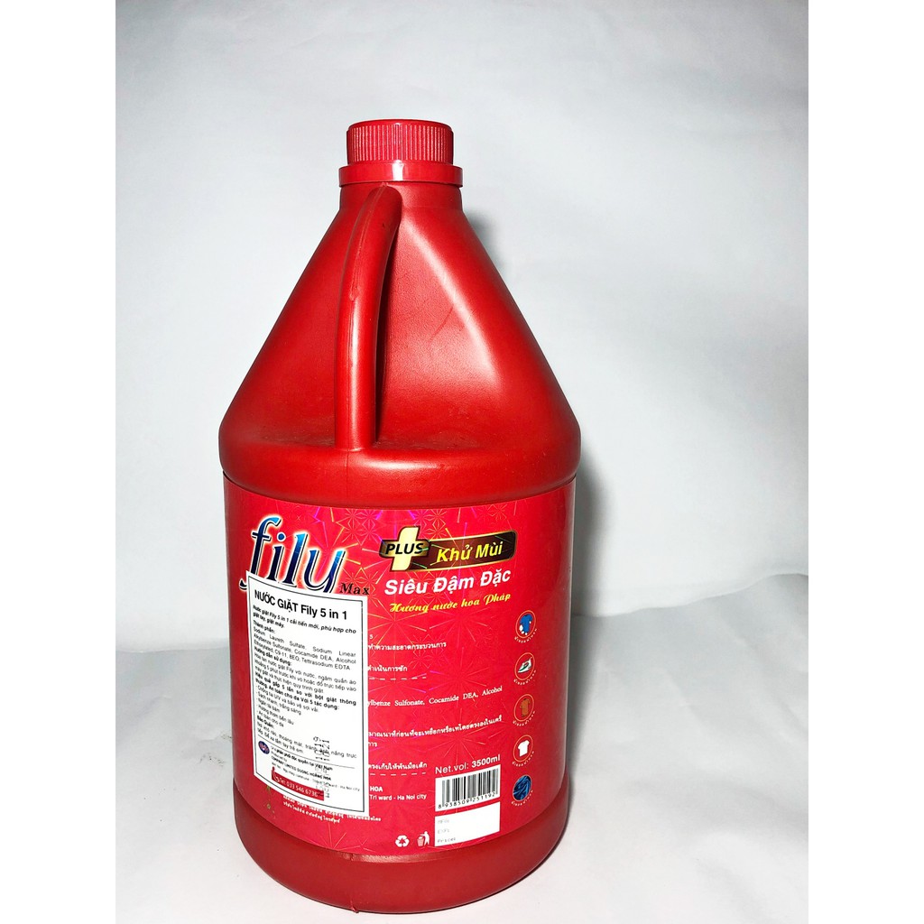 Nước giặt xả công nghệ Thái Lan Hương nước hoa quý tộc FILY đỏ 3500ml