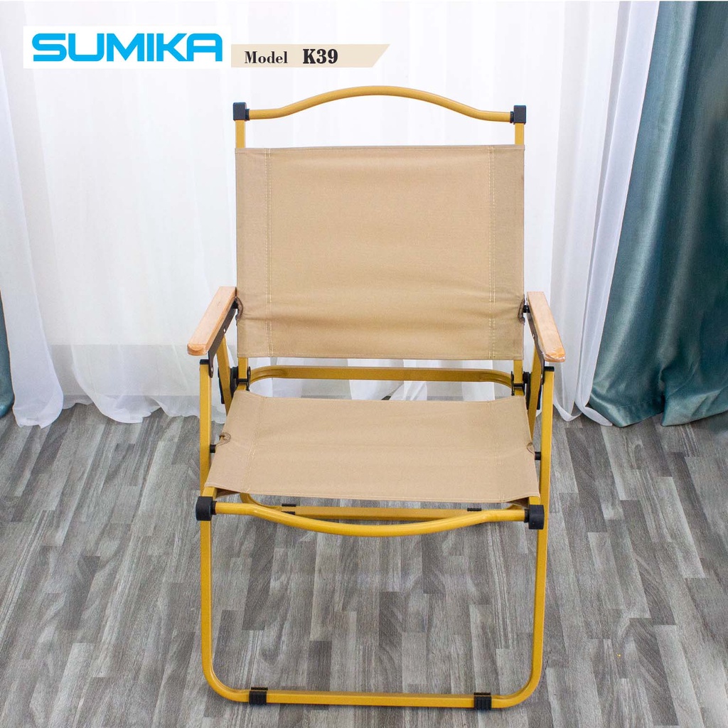 Ghế Picnic dã ngoại gấp gọn SUMIKA K39, Thiết Kế Tựa Lưng, Vải Oxford