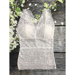 Áo Bra Ren Dài Ôm Body
