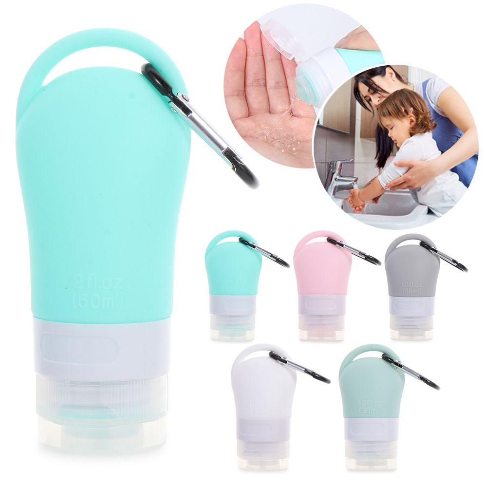 Chai Silicone Có Móc Treo Dùng Để Rửa Tay Khi Đi Du Lịch