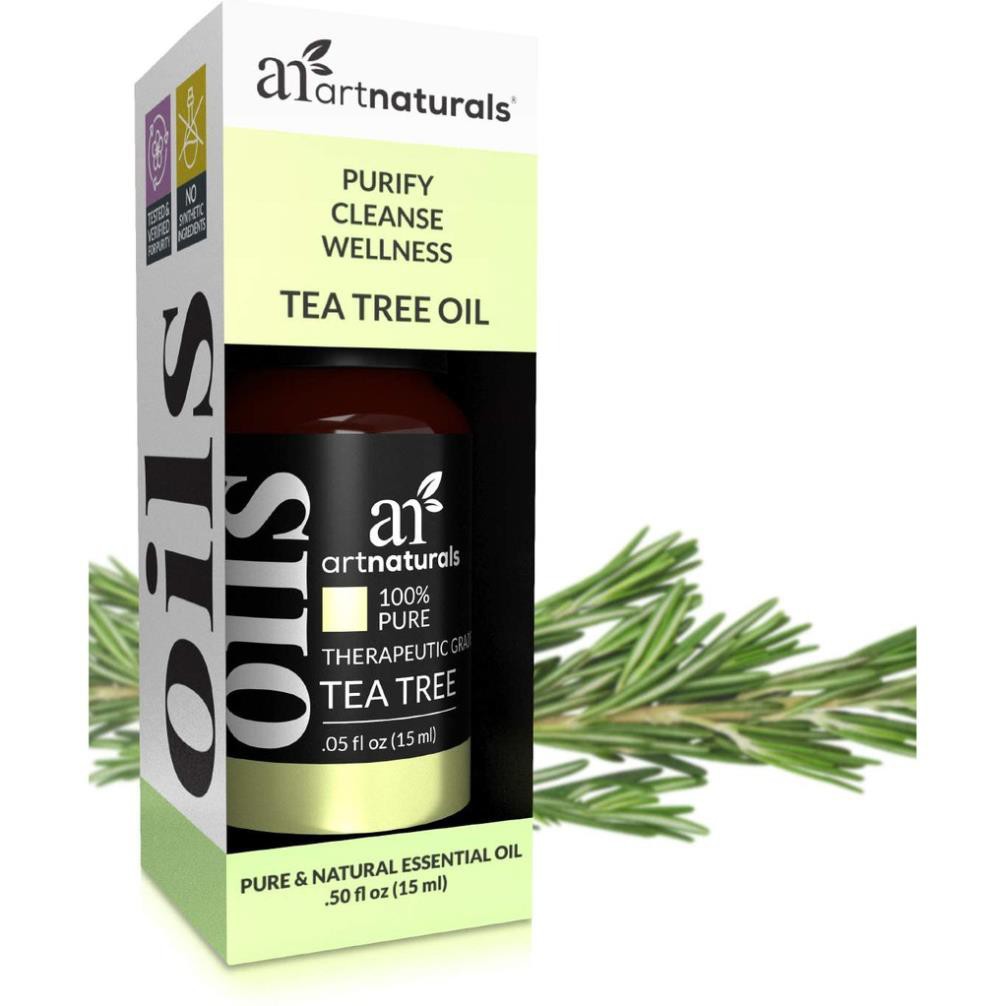 Tinh dầu Tea Tree Oil  - Tinh Dầu Trà Tràm đa công dụng Kháng khẩn - Xông Phòng - Trị Mụn | Artnaturals 10ml