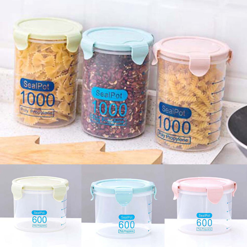 Hộp Nhựa Trong Suốt Đựng Thực Phẩm Khô Có Nắp Đậy Thiết Kế Tiện Dụng Cho Nhà Bếp | BigBuy360 - bigbuy360.vn