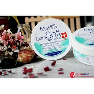 Kem dưỡng ẩm làm trắng da mặt và toàn thân Eveline Extra Soft Whitening
