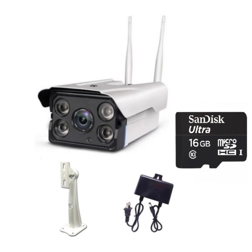 Camera ip wifi ngoài trời  YS NTECH 2 râu siêu nét hàng nhập khẩu
