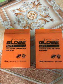 Bình ắc qui GLOBE chì khô 6V 5Ah