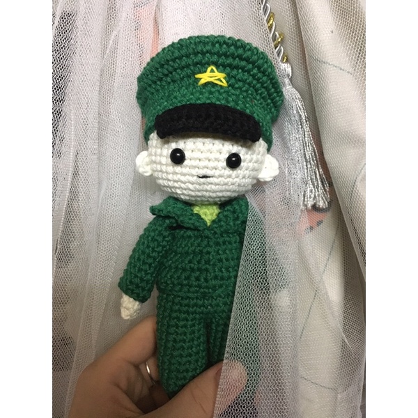Chú bộ đội len handmade