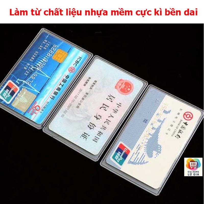 Túi, bao đựng thẻ card trong suốt để căn cước công dân, ATM, Visa, chứng minh thư, bằng lái [TÚI ĐỰNG THẺ]