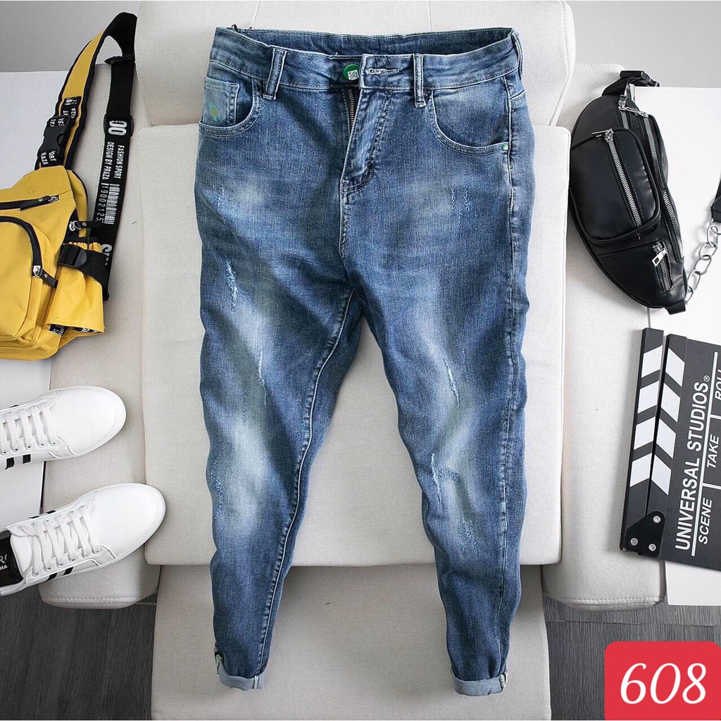 Quần jean nam xám trơn chất liệu cao cấp, Quần bò nam cao cấp đẹp ALEN06 Nhiều Mẫu Mới | BigBuy360 - bigbuy360.vn