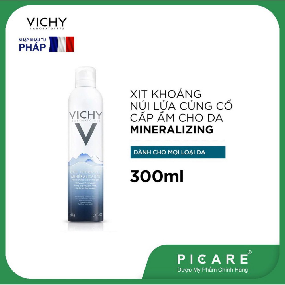 [CHÍNH HÃNG] Xịt Khoáng cấp ẩm cho mọi loại da Vichy Thermal Spa Water 300ml