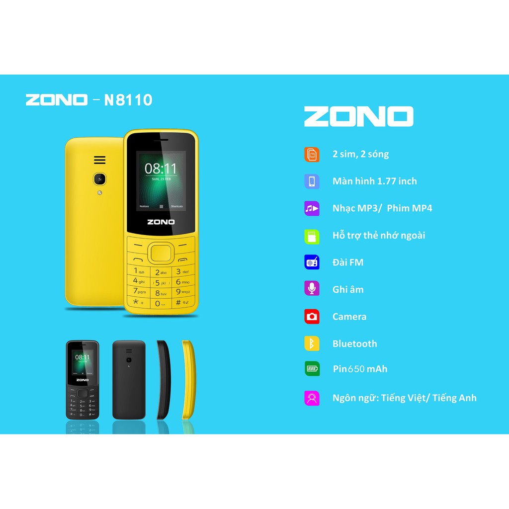 Điện Thoại Zono 8110 máy nhỏ