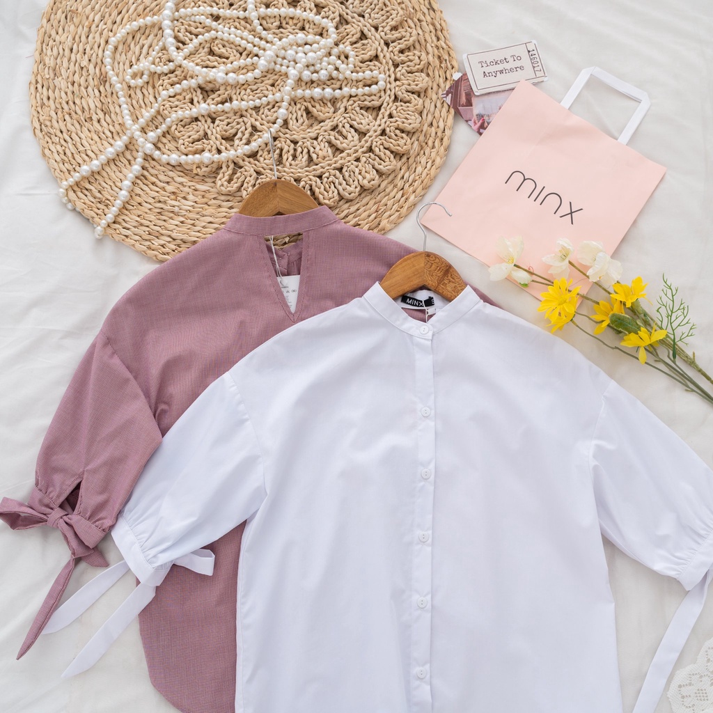 MINX - Áo Sơ Mi Cut Out Back Shirt