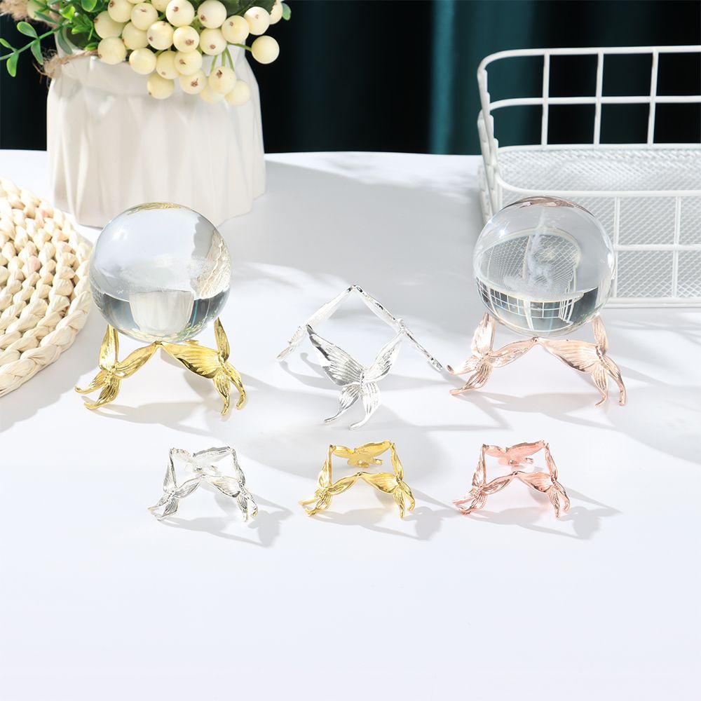 YANN1 Giá Đỡ Trưng Bày Đồ Trang Trí Hình Cầu Bằng Kim Loại